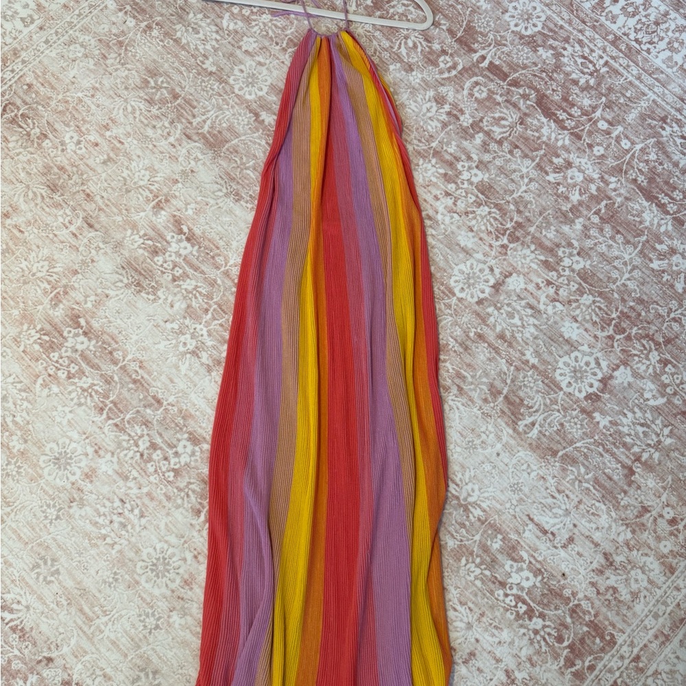 Shoshanna ombré halter dress